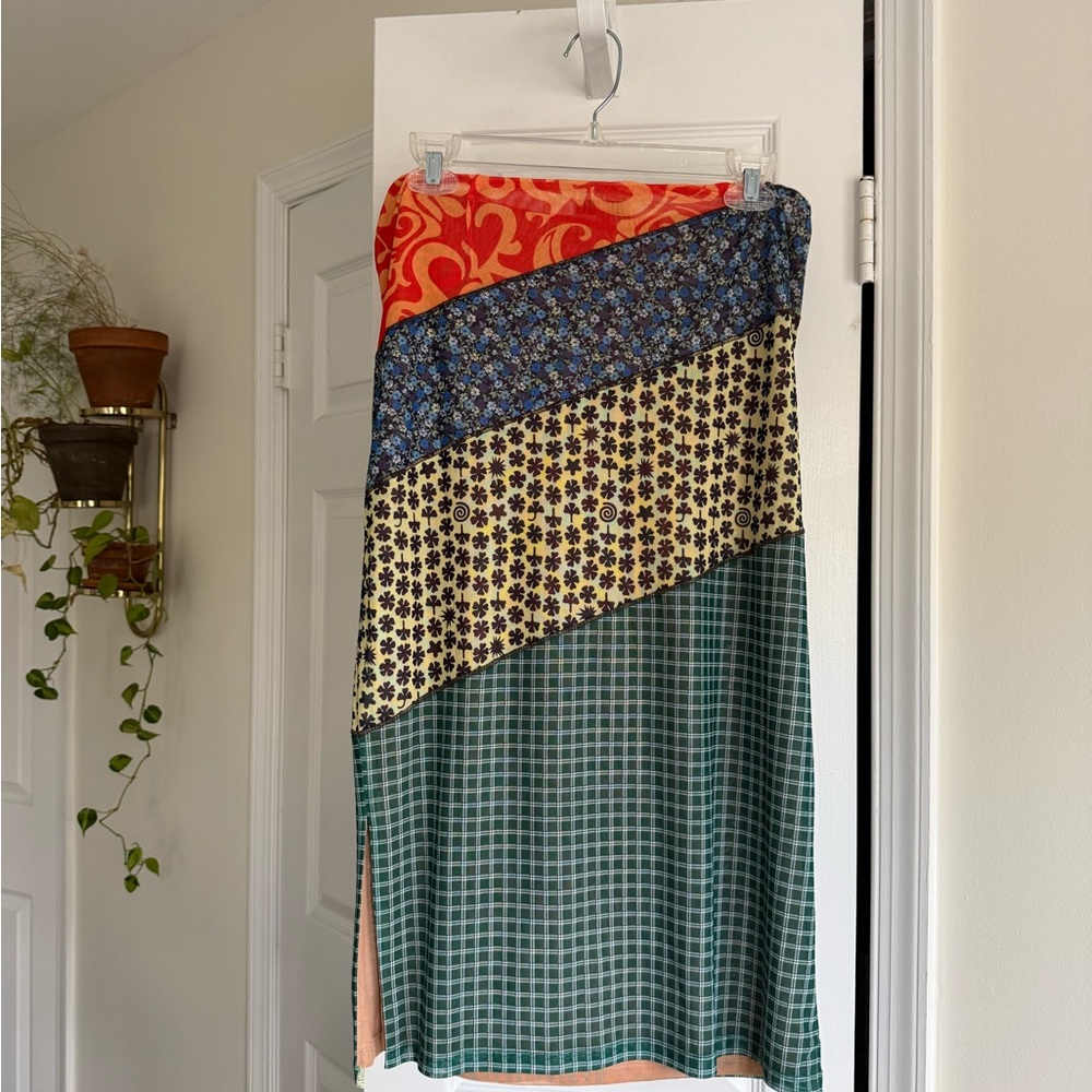 SOLD NOT FOR SALE Miaou Moni Midi Skirt Paloma Elsesser Collab Printed Rare - Picture 6 of 9